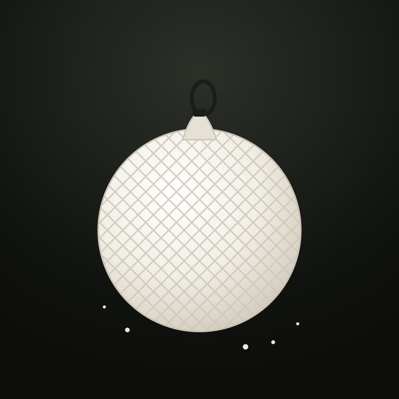 Chalk Ball op een donkere achtergrond