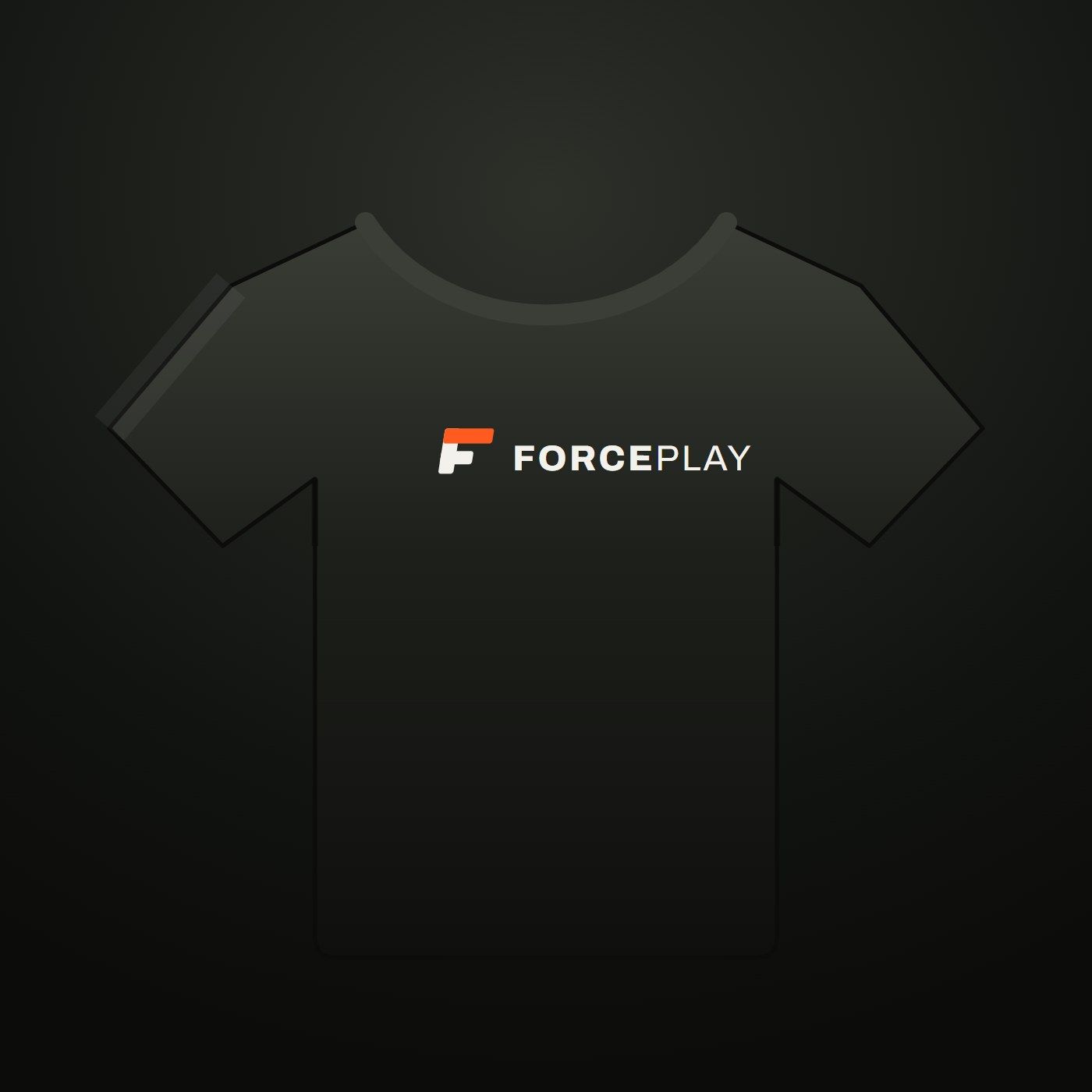 ForcePlay Tee op een donkere achtergrond