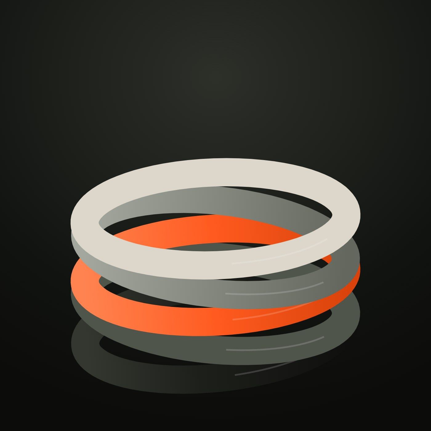 Mini Bands op een donkere achtergrond