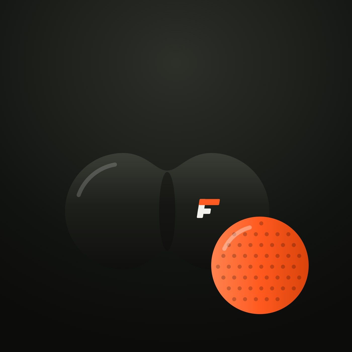 Massage Ball Duo on a dark background