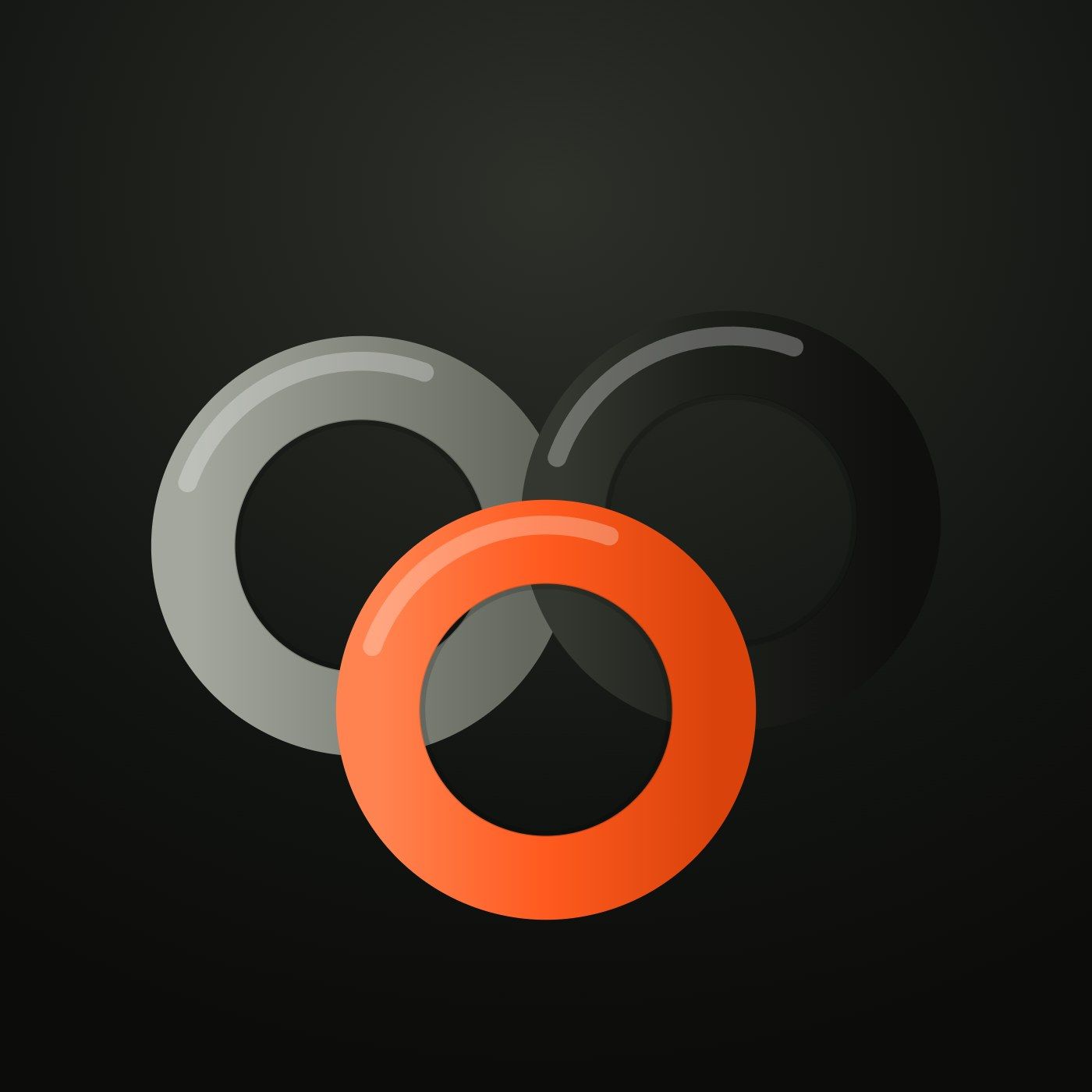 Grip Rings op een donkere achtergrond